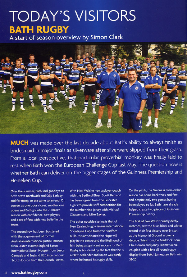 London Irish matchday programme